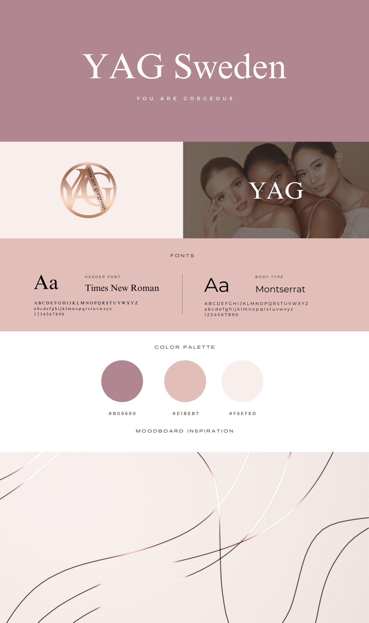 Image of brand guide for brand YAG Sweden