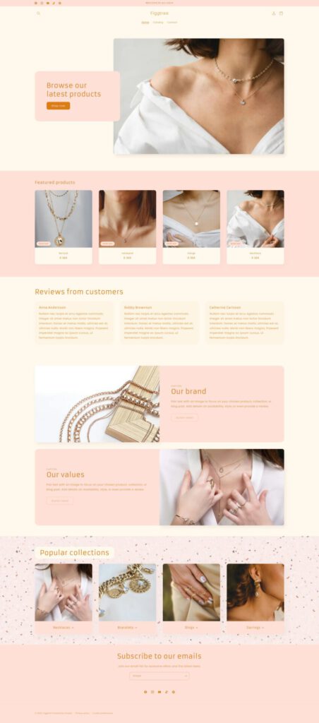 Hemsidemall Shopify