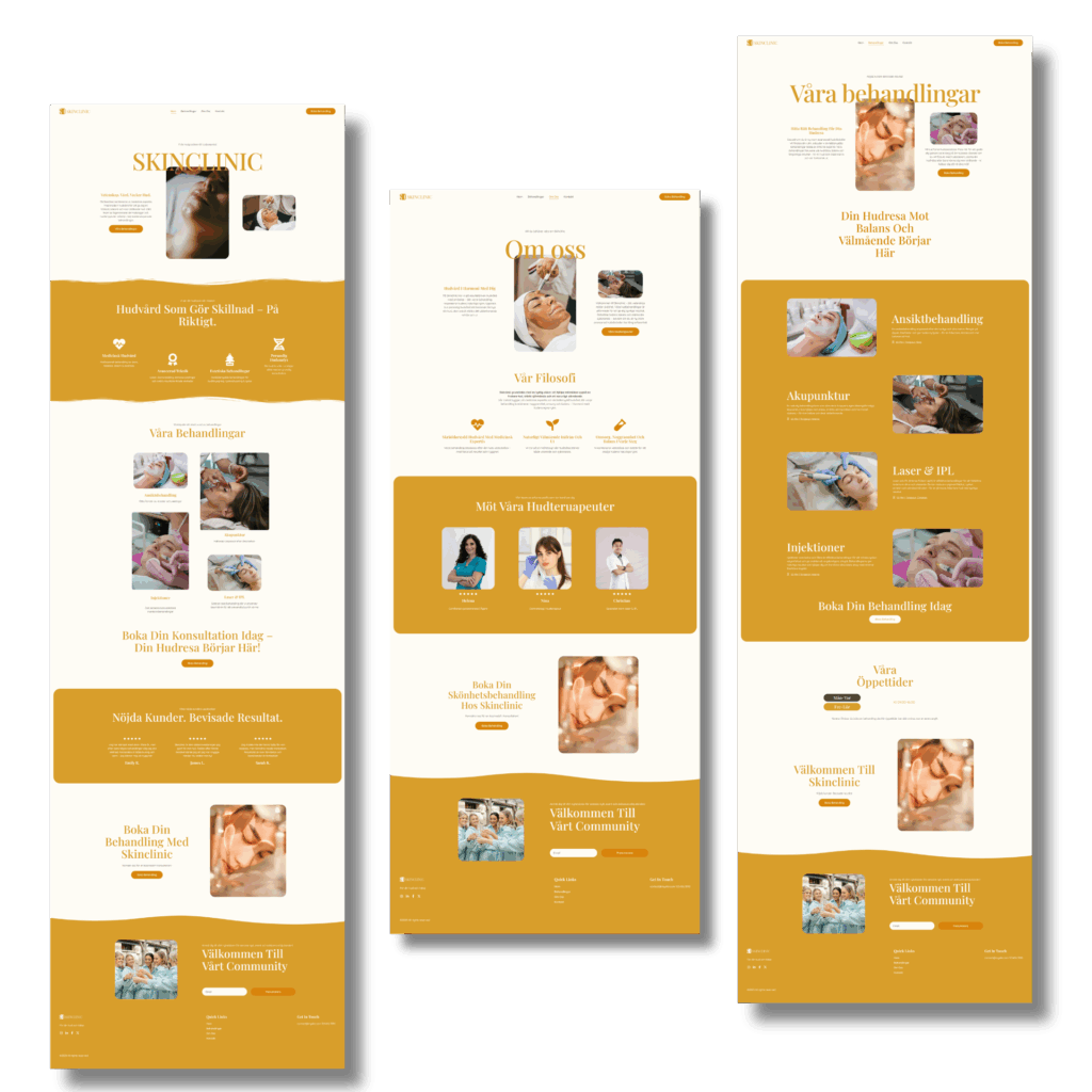 Bilder på hemsidemall för WordPress